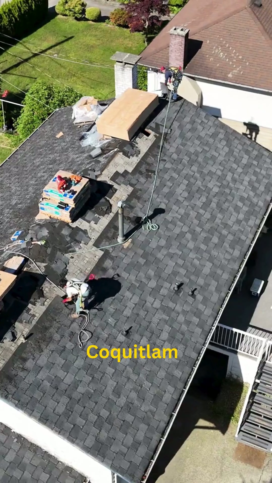 Roof replacement detail work