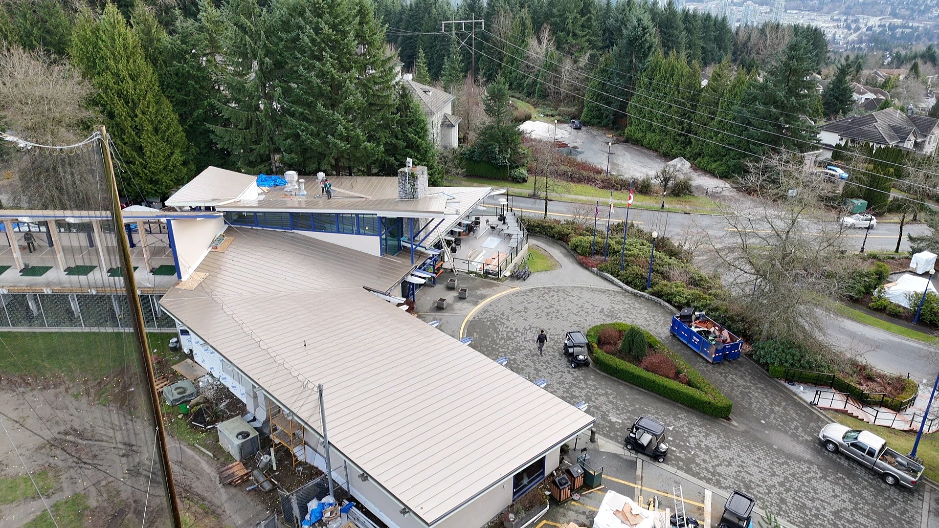 GreenTee Academy completed standing-seam metal roof replacement
