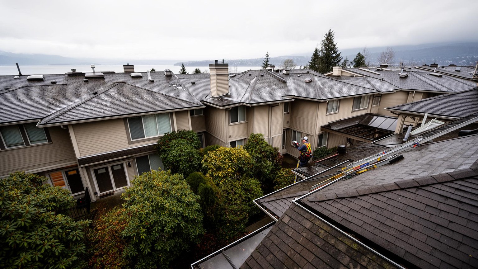 Multi-unit strata rooflines