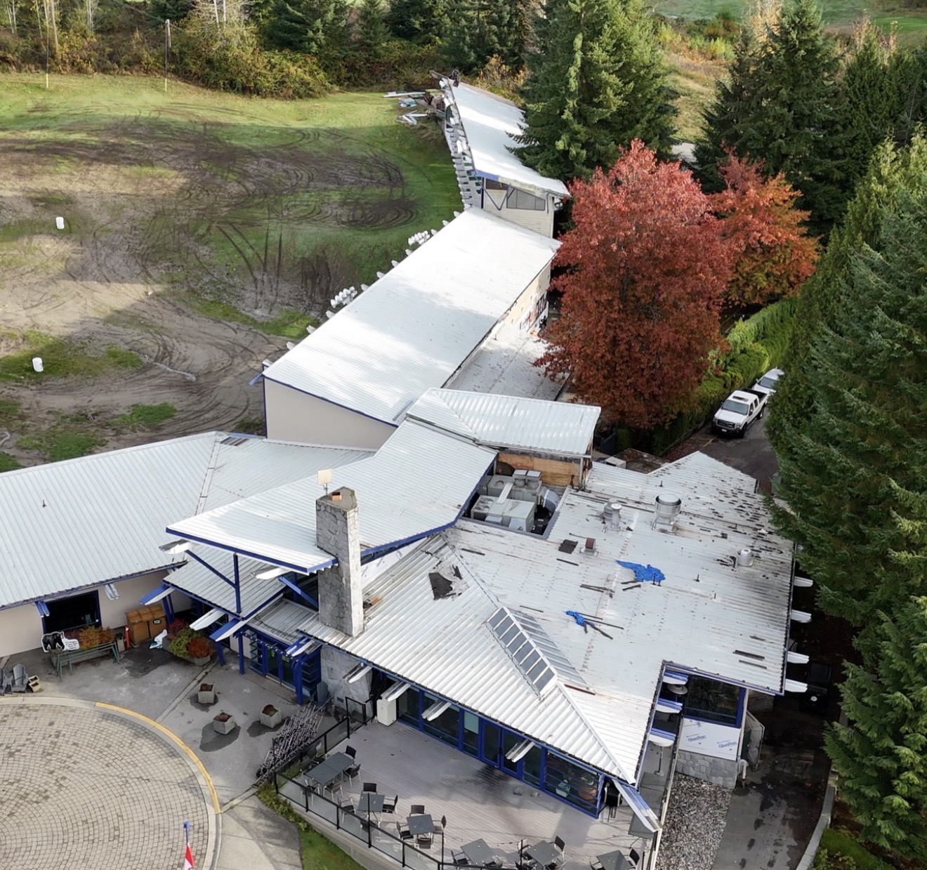 GreenTee Academy roof before metal roof replacement