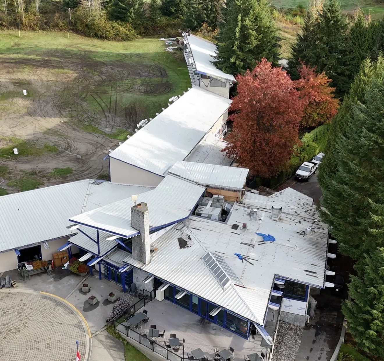GreenTee Academy roof before metal roof replacement