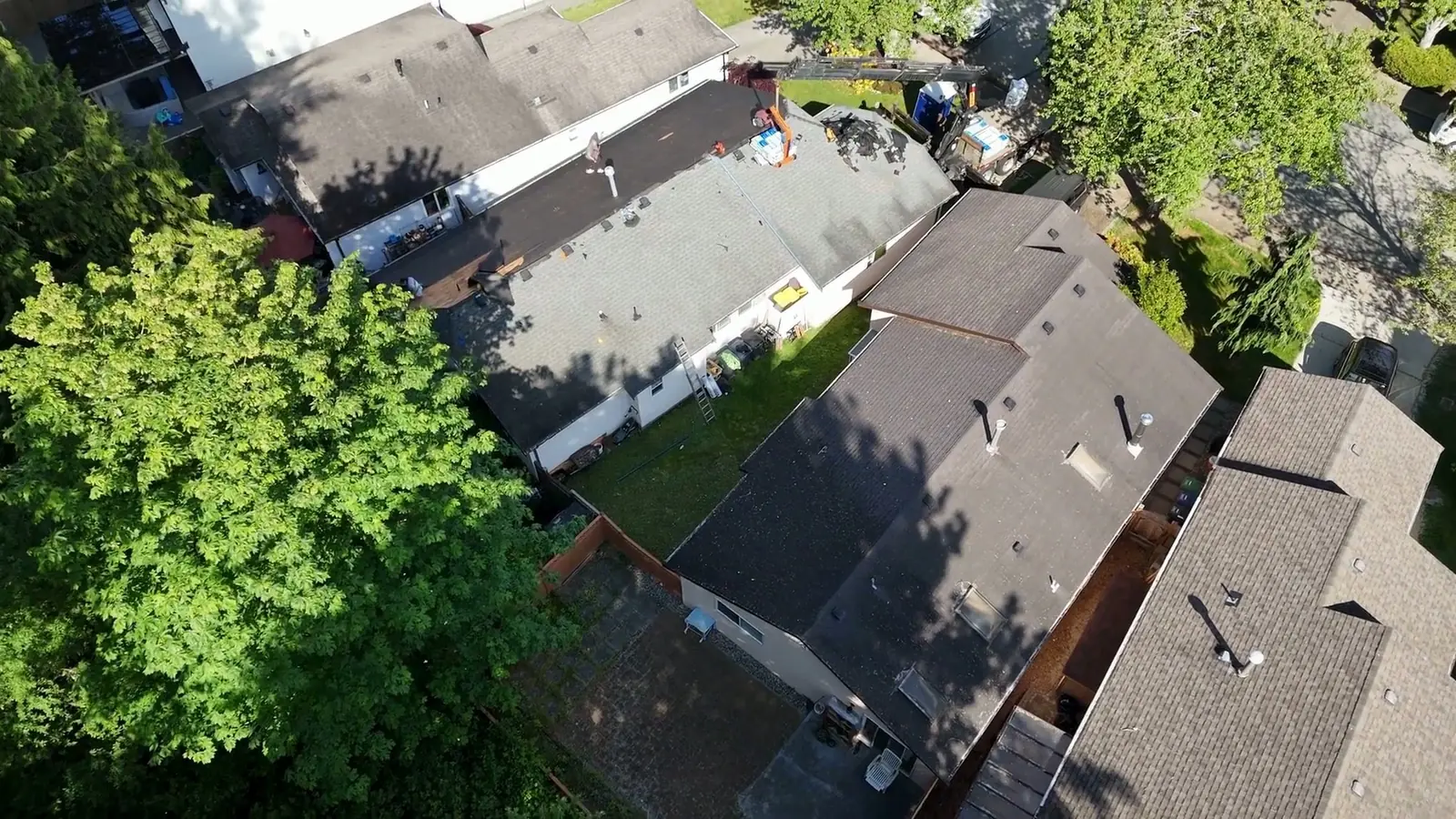 Residential sloped-roof installation